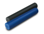 Preview: Pilatesrolle Largo, 90 cm lang, blau und schwarz